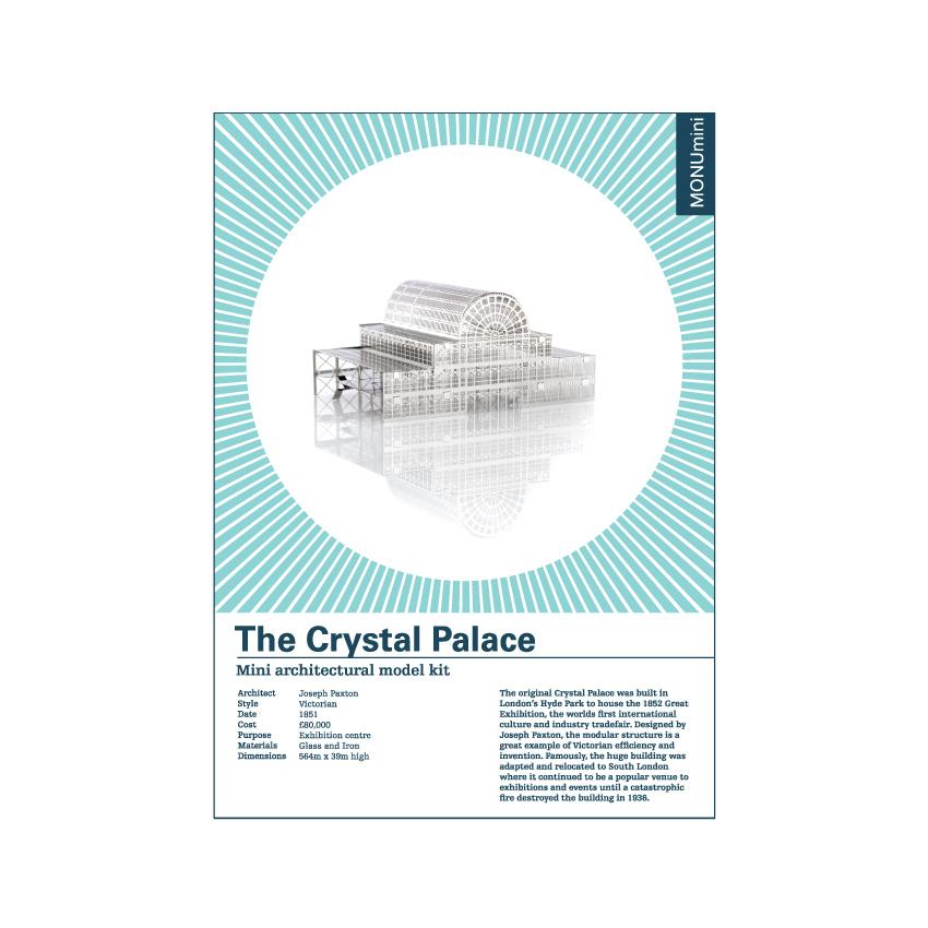 MONUmini Model of Crystal Palace in Silver