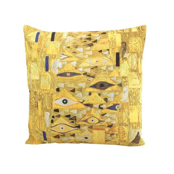 
            
                Load image into Gallery viewer, Cushion Cover Klimt in Yellow and Black
            
        