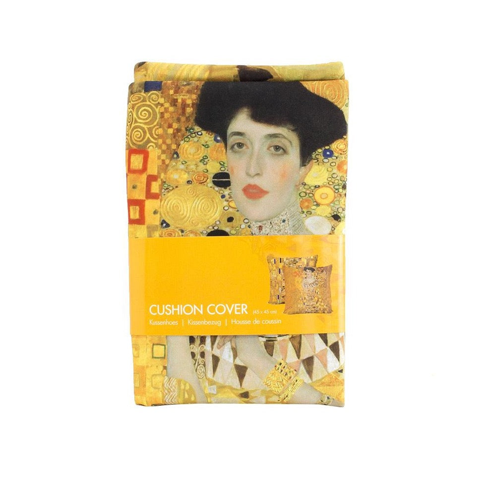 Cushion Cover Klimt in Yellow and Black