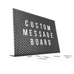 Magnetic desk letter board in black