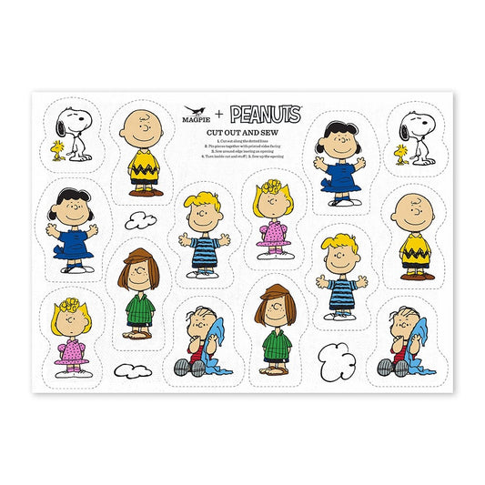 Snoopy Tea Towel Cut & Sew Design Cotton Tea Towel Snoopy Gang