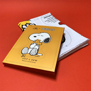 
            
                Load image into Gallery viewer, Tea Towel with Peanuts Snoopy Dog Cut &amp;amp; Sew DIY craft in white
            
        