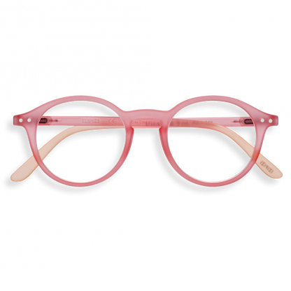 Reading Glasses +1 Round Desert Rose Pink Style D IZIPIZI