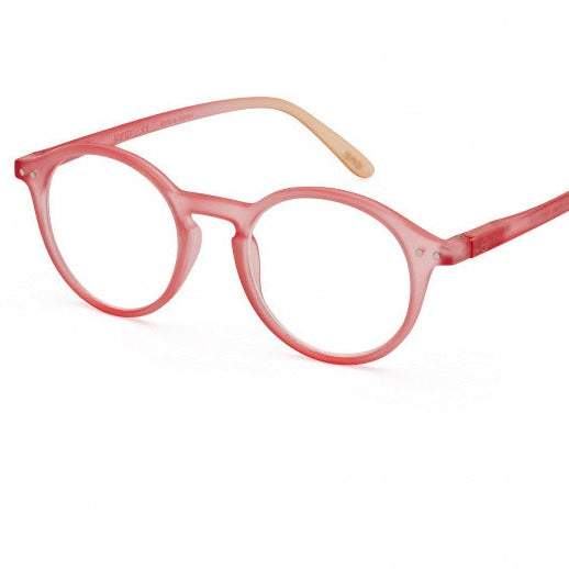 Reading Glasses +1 Round Desert Rose Pink Style D IZIPIZI