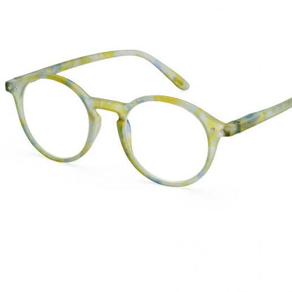 Reading Glasses +1 Round Joyful Cloud Yellow Blue Green D IZIPIZI