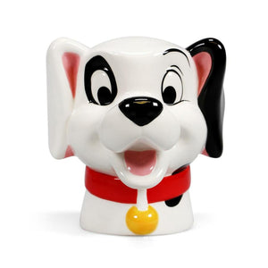 Vase 101 Dalmatians Dog Disney Black White Ceramic