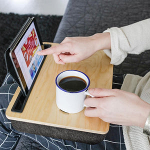 Lap Desk with Storage iBed Grey