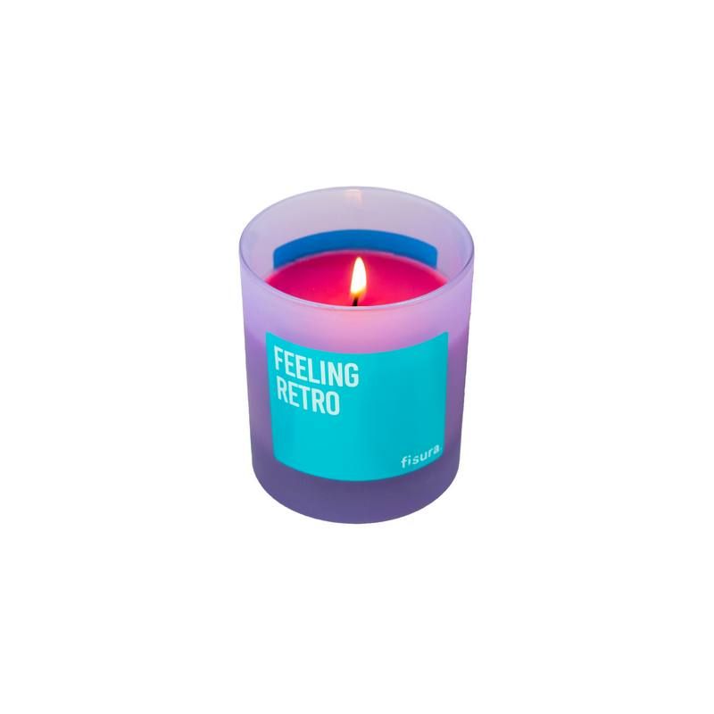 Candle Scented "Feeling Retro" Glass Natural Wax Fruit Delice