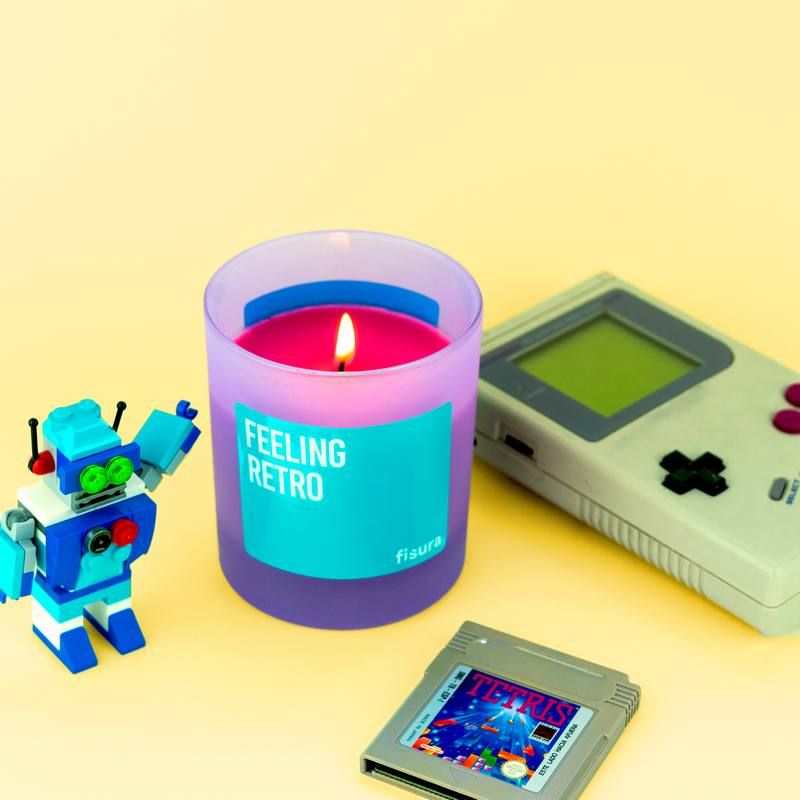 Candle Scented 'Feeling Retro' Glass Natural Wax Fruit Delice