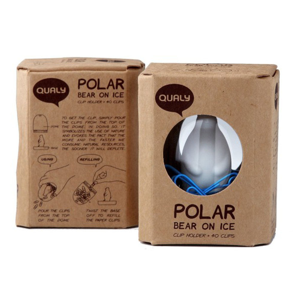 POLAR BEAR ON ICE CLIP HOLDER