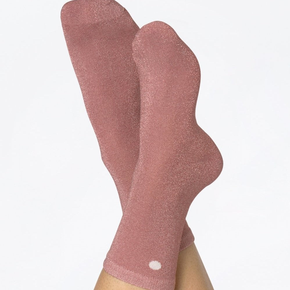 Socks Glittery Shell Pink
