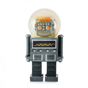Snow-globe Robot Summer-globe Black and Gold