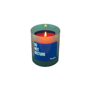 Candle Scented 'Do Not Disturb' Glass Blue Reed and Jasmine