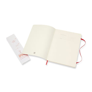 Notebook Classic Large Plain Soft Cover in Red