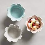 Blue Flower Baking Dish Ramekin Bowls Picadilly Set of 2