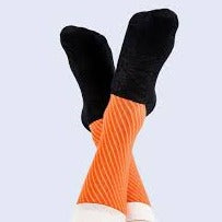 Sushi Sock Salmon Lovers in Black White Orange Green