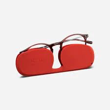 Reading Glasses +1.5 Red Cruz with Case Nooz