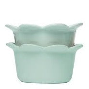 Blue Flower Baking Dish Ramekin Bowls Picadilly Set of 2