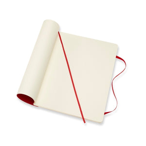 Notebook Classic Large Plain Soft Cover in Red