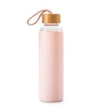 Water Bottle Maneki Neko Pink