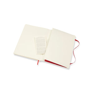 Notebook Classic Large Plain Soft Cover in Red