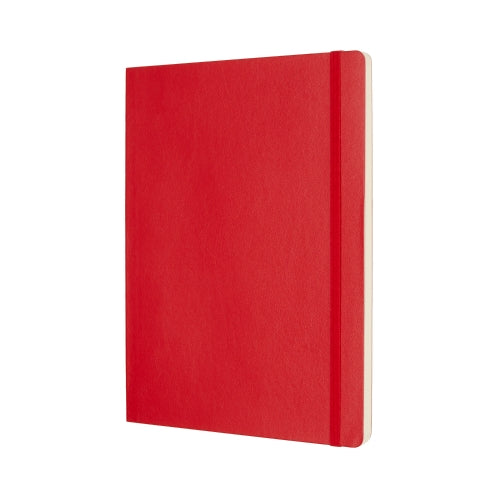 Notebook Classic Large Plain Soft Cover in Red