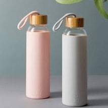 Water Bottle Maneki Neko Pink