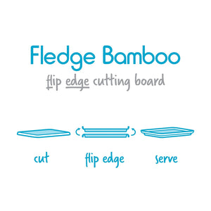 Chopping Board Bamboo Double Sided Flippable Cutting Board Big Fledge