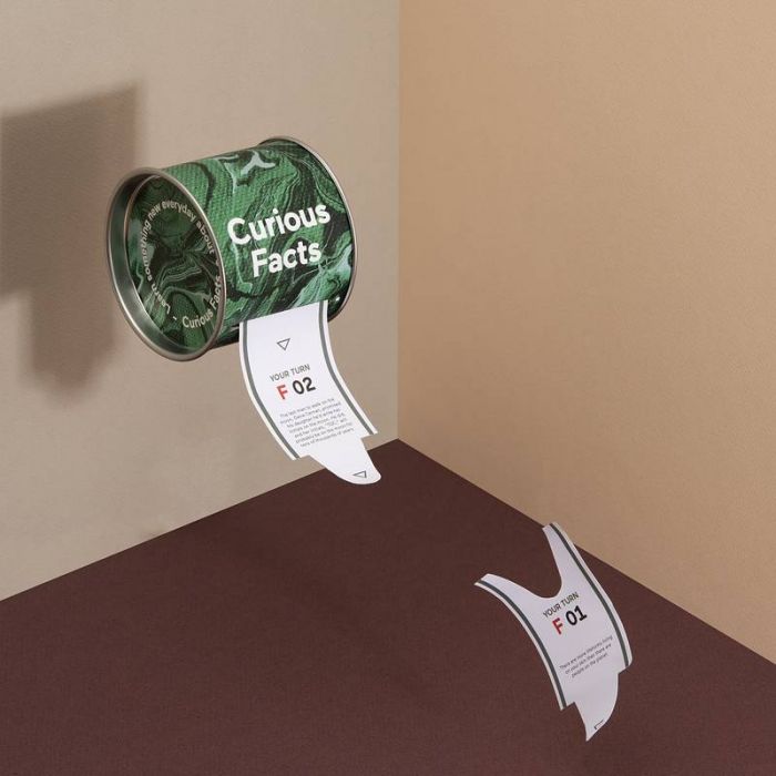 Gift 100 Curious Daily Facts Ticket Roll