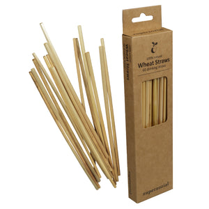 Straws Wheat Disposable Pack of 60