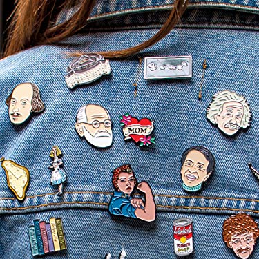 Pin Badge Enamel set William Shakespeare  Globe Theatre Design