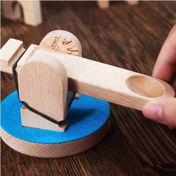 Catapult Game Wooden Construction for Children Building Blocks