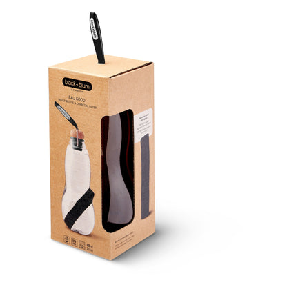 Water Bottle with Charcoal Filter in Black