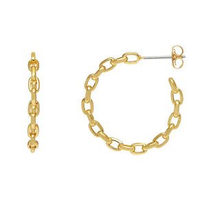 XXEB Chain Hoop Earing Gld