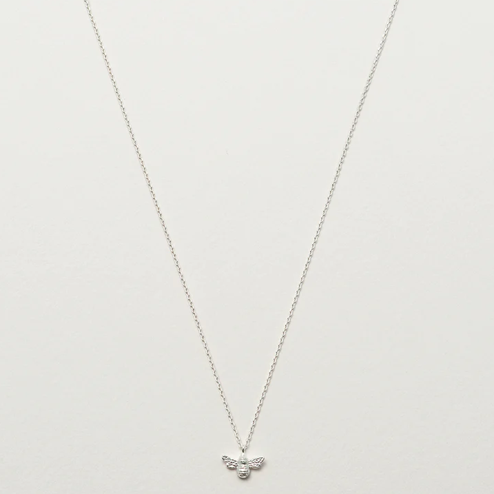 Bee Charm Necklace Silver Plated Estella Bartlett