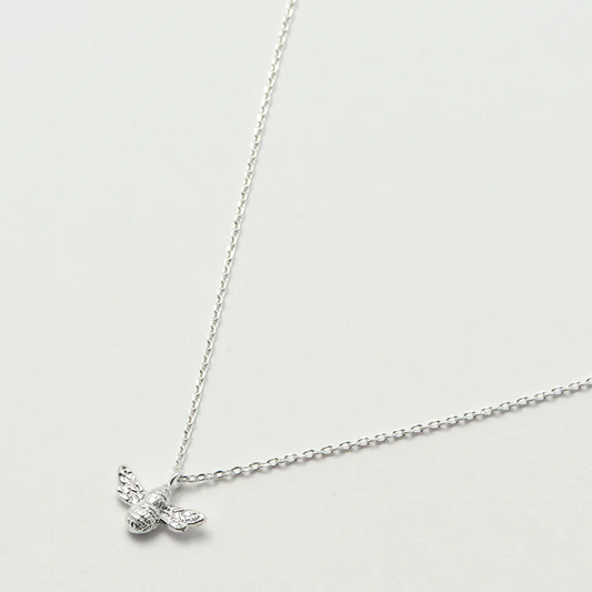 Bee Charm Necklace Silver Plated Estella Bartlett