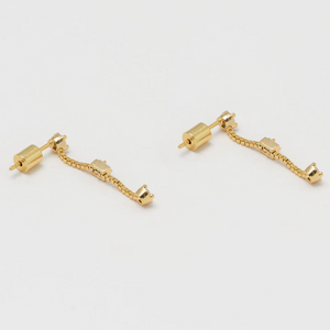 Drop Earrings Gold Cubic Zirconia Gem Estella Bartlett