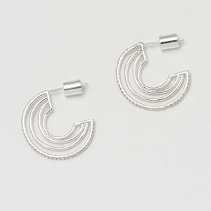 Earrings Triple Hoop Earrings Silver Plated Estella Bartlett