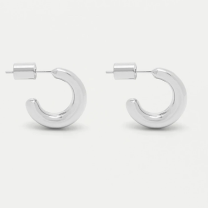 Earrings Hoop Mini Plated Silver Estella Bartlett