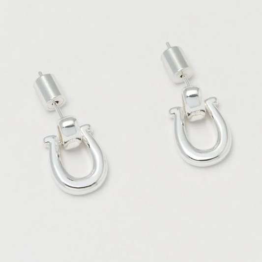 Earrings Horseshoe Silver Plated Drop Estella Bartlett