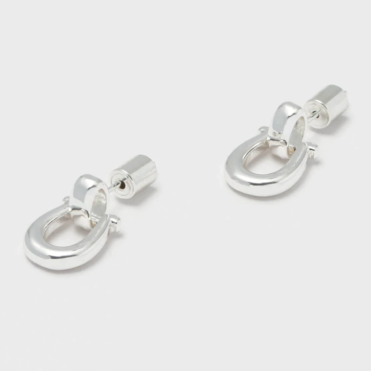 Earrings Horseshoe Silver Plated Drop Estella Bartlett