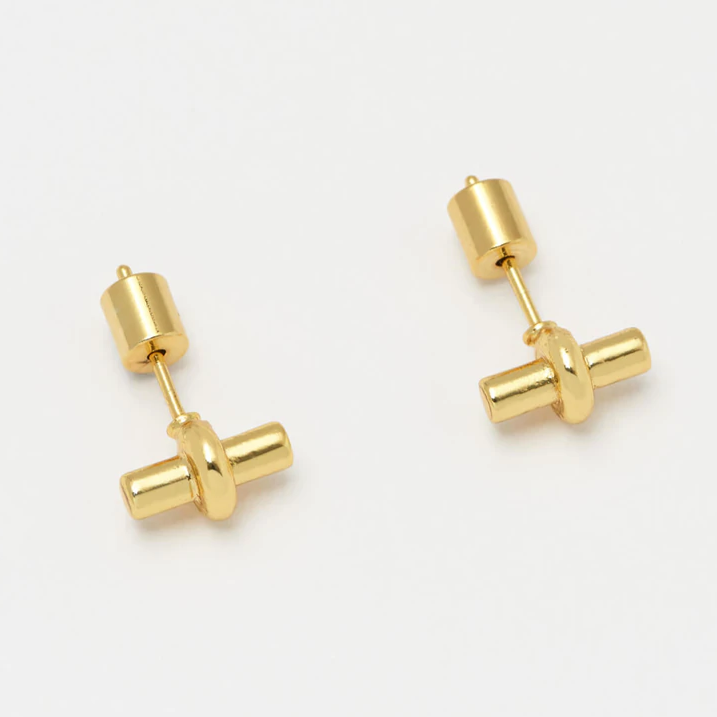 Bar Earrings Gold Plated Mini StudEstella Bartlett