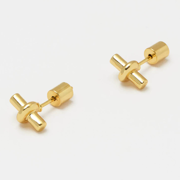 Bar Earrings Gold Plated Mini StudEstella Bartlett
