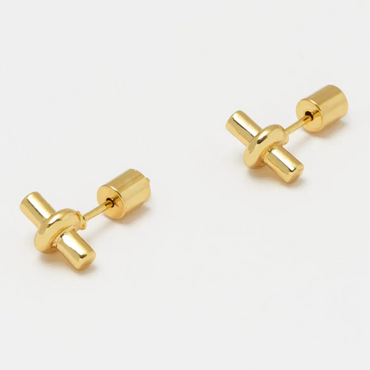 Bar Earrings Gold Plated Mini StudEstella Bartlett