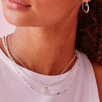 Silver Plated Twisted Rope Necklace Estella Bartlett