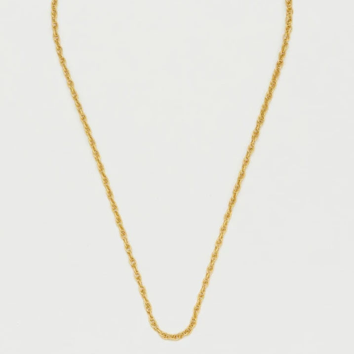Gold Plated Twisted Rope Necklace Estella Bartlett