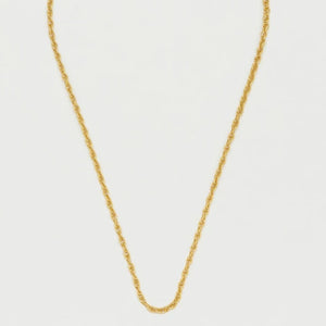 Gold Plated Twisted Rope Necklace Estella Bartlett