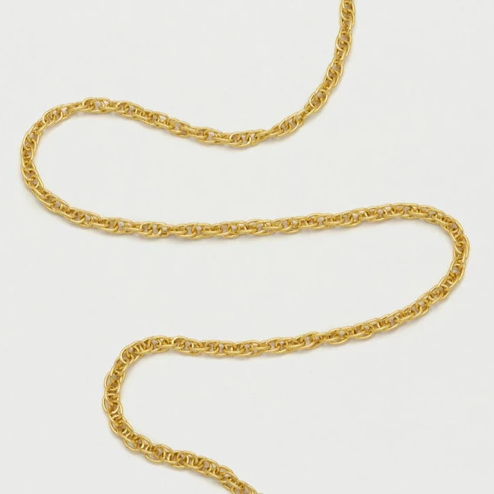 Gold Plated Twisted Rope Necklace Estella Bartlett