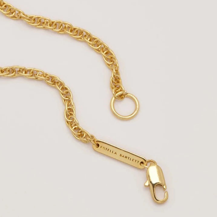 Gold Plated Twisted Rope Necklace Estella Bartlett