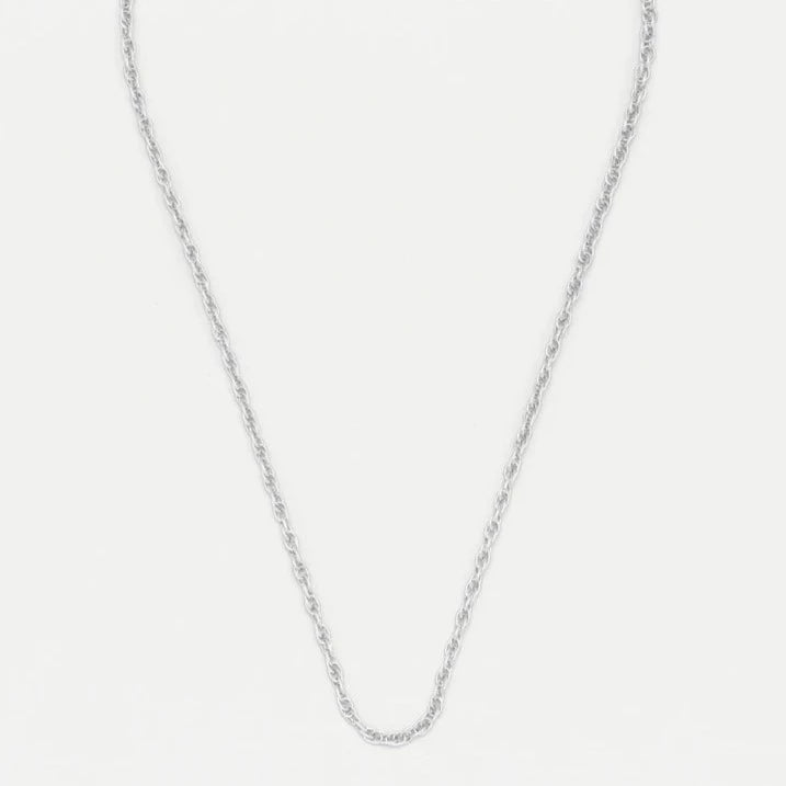 Silver Plated Twisted Rope Necklace Estella Bartlett